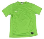 Zelené sportovní funkční tričko s logem Nike