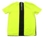 Neonvoě žluto-černé vzorované sportovní tričko zn. C&A
