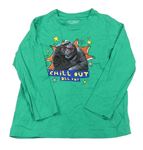 Zelené triko s opicí Primark