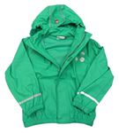 Zelená nepromokavá bunda s kapucí lego
