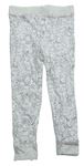 Bílo-šedé pyžamové kalhoty se zvířátky Pocopiano
