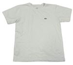 Bílé tričko s logem LACOSTE