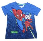 Tmavomodro-cobaltově modré tričko se Spider-manem C&A