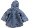 Modrá riflová zimní bundička s kapucí zn. Mothercare
