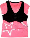 Outlet - set - růžové triko + vesta zn. Next