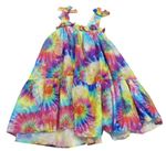 Barevné batikované letní šaty Next