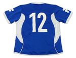 Modro-bílý fotbalový dres s číslem zn. Fila 
