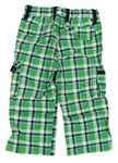 Zelené kostkované kalhoty s kapsami zn. Topolino