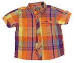 Oranžovo-barevná kostkovaná košile Next