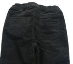 Antracitové manšestrové elastické kalhoty zn. H&M