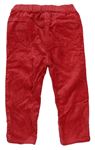 Červené manšestrové elastické kalhoty zn. Mini Boden