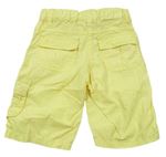 Žluté plátěné capri kalhoty s kapsou zn. Impidimpi