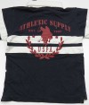 Outlet - Tmavomodro-smetanové tričko s límečkem zn. Ralph Lauren
