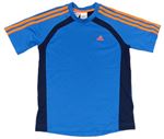 Modro-tmavomodré funkční sportovní tričko Adidas