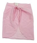 Růžová plážová sukně s flitry Primark