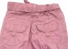 Růžové plátěné kalhoty s páskem