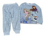 Světlemodré plyšové pyžamo s Frozen Disney