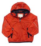 Červená šusťáková jarní bunda s kapucí M&S