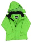 Zelená šusťáková jarní bunda s kapucí  