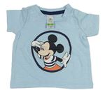 Světlemodré tričko s Mickey Mousem Disney
