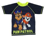 Tmavomodro-neonové UV tričko s Tlapkovou patrolou Nickelodeon