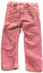 Růžové manžestrové kalhoty zn. Next