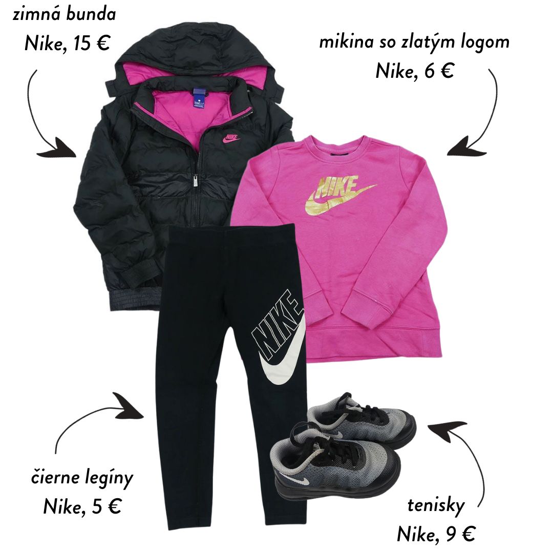 Nike bunda mikina legíny