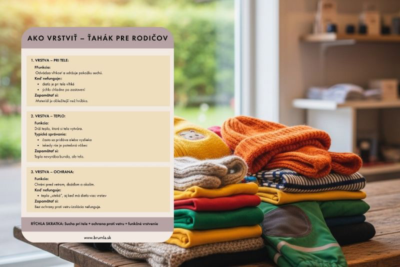 Ako vrstviť oblečenie, pomôcka pre rodičov