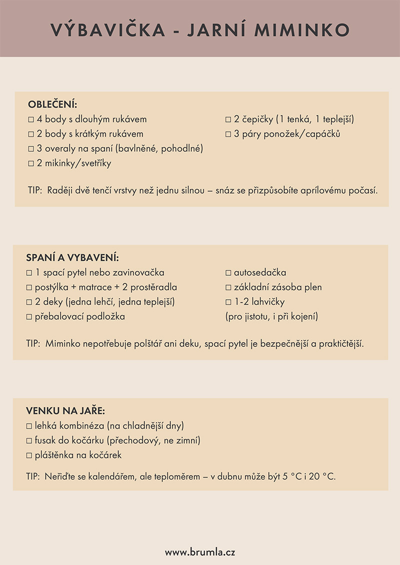Výbavička - Jarní miminko