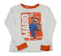 Bílo-červené pyžamové triko s Mariem H&M