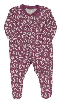 Vínový overal s čísly