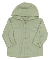 Mintová riflová bunda s kapucí Matalan