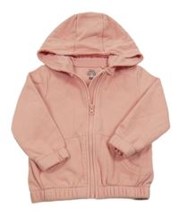 Světlerůžová propínací mikina s kapucí F&F