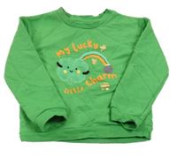 Zelená mikina s nápisem Primark