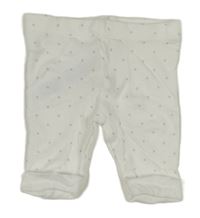 Bílé lehké tepláky s šedými hvězdičkami M&S