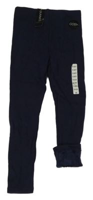 Nové - tmavomodré thermo legíny dunnes