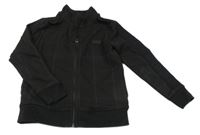 Černá kostkovaná propínací mikina s nášivkou George