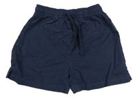 Tmavomodré plátěné kraťasy M&S