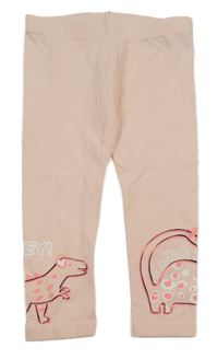 Světlerůžové legíny s dinosaury Pep&Co
