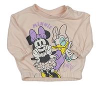 Světlerůžová mikina s Minnie a Daisy Primark