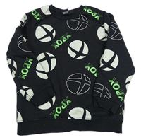 Černí vzorovaná mikina - XBOX Primark