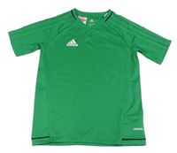 Zelené sportovní tričko s logem Adidas