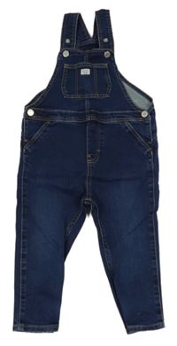 Tmavomodré laclové rifle H&M