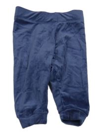 Tmavomodré plyšové tepláky zn. Lupilu