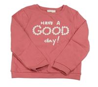 Růžová mikina s nápisem Orchestra