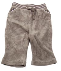 Hnědé sametové flare tepláky s nápisem Next