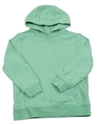 Světlezelená mikina s nápisem a kapucí George