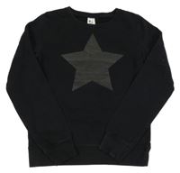 Černá mikina s hvězdou C&A