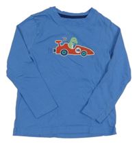 Modré triko s autem a dinem Lupilu