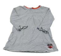 Tmavomodro-bílá pruhovaná tepláková mikina S. Oliver